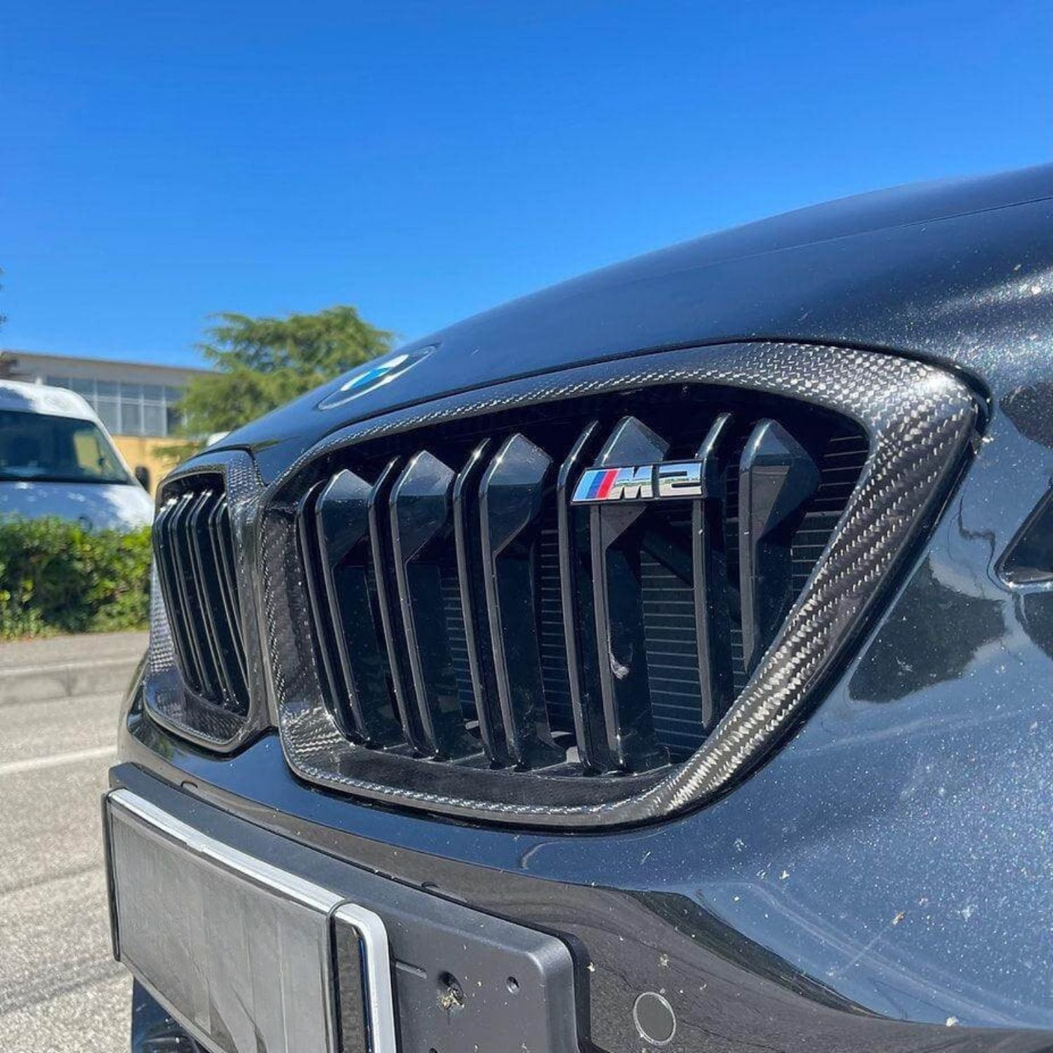 BMW M2 F87 Competition Carbon Fibre Double Slat Front Grills (2018-2020)
