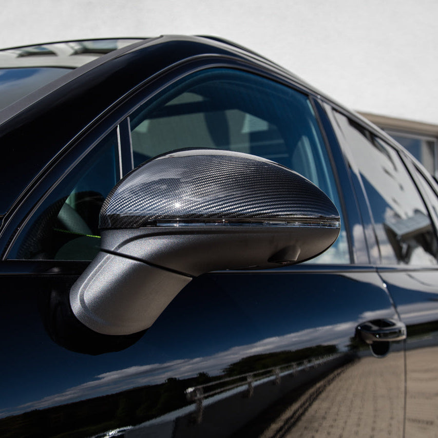 Porsche Cayenne 958.2 Pre-Preg Dry Carbon Fibre Mirror Covers (2015-2018) By OPTIC