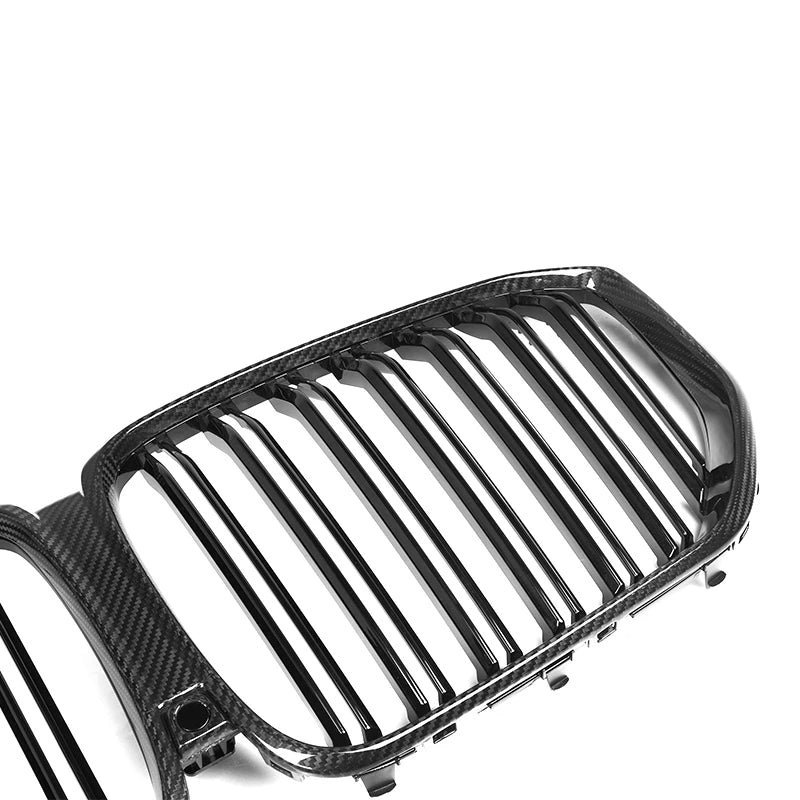 BMW X5 & X5M G05 F95 Carbon Fibre Double Slat Front Grills (2018-2023)