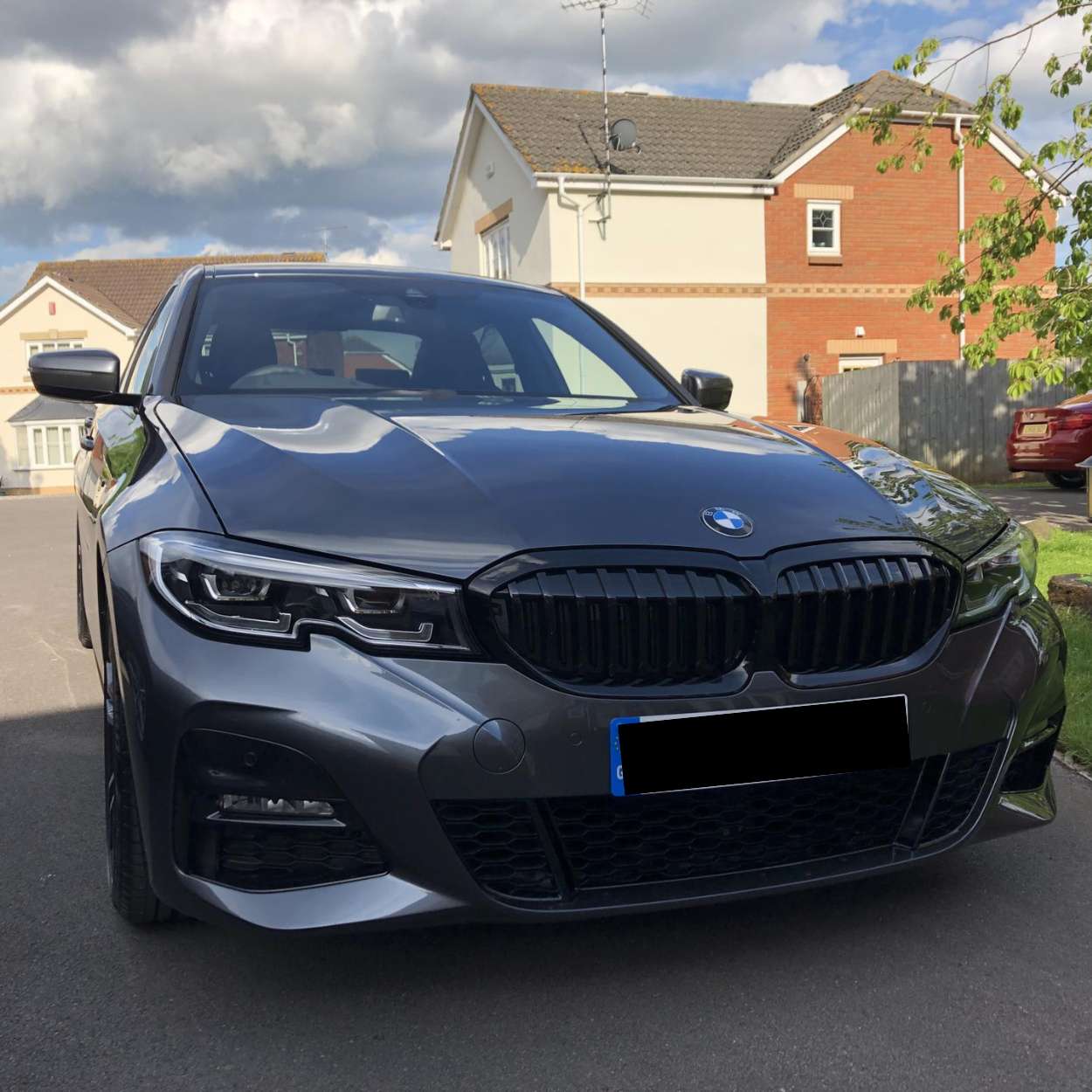 BMW 3 Series G20/G21 Pre-LCI Gloss Black Single Slat Grill (2019-2022)