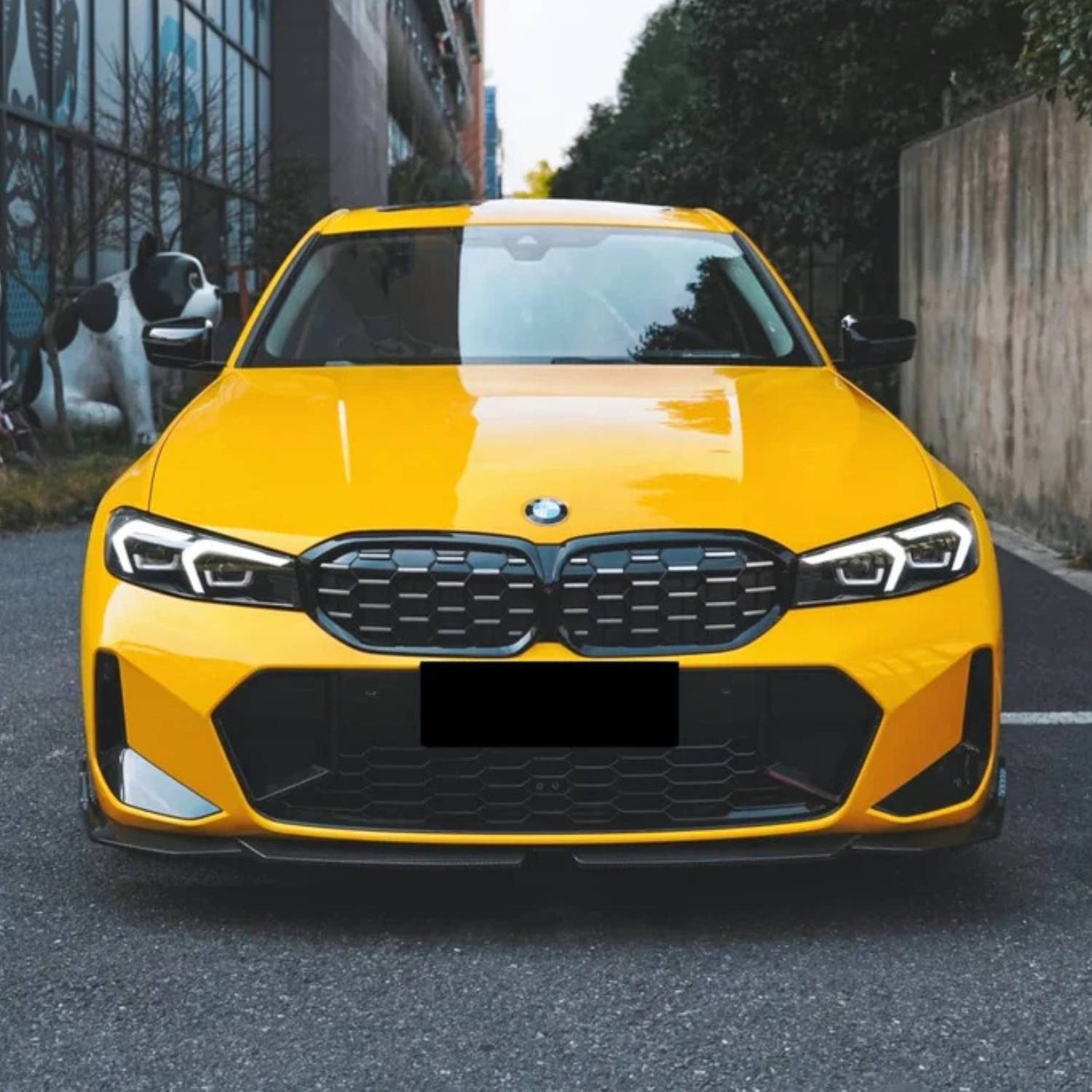 BMW 3 Series LCI G20/G21 M-Sport Pre-Preg Dry Carbon Fibre Mp Style Front Lip Splitter By OPTIC (2022+)