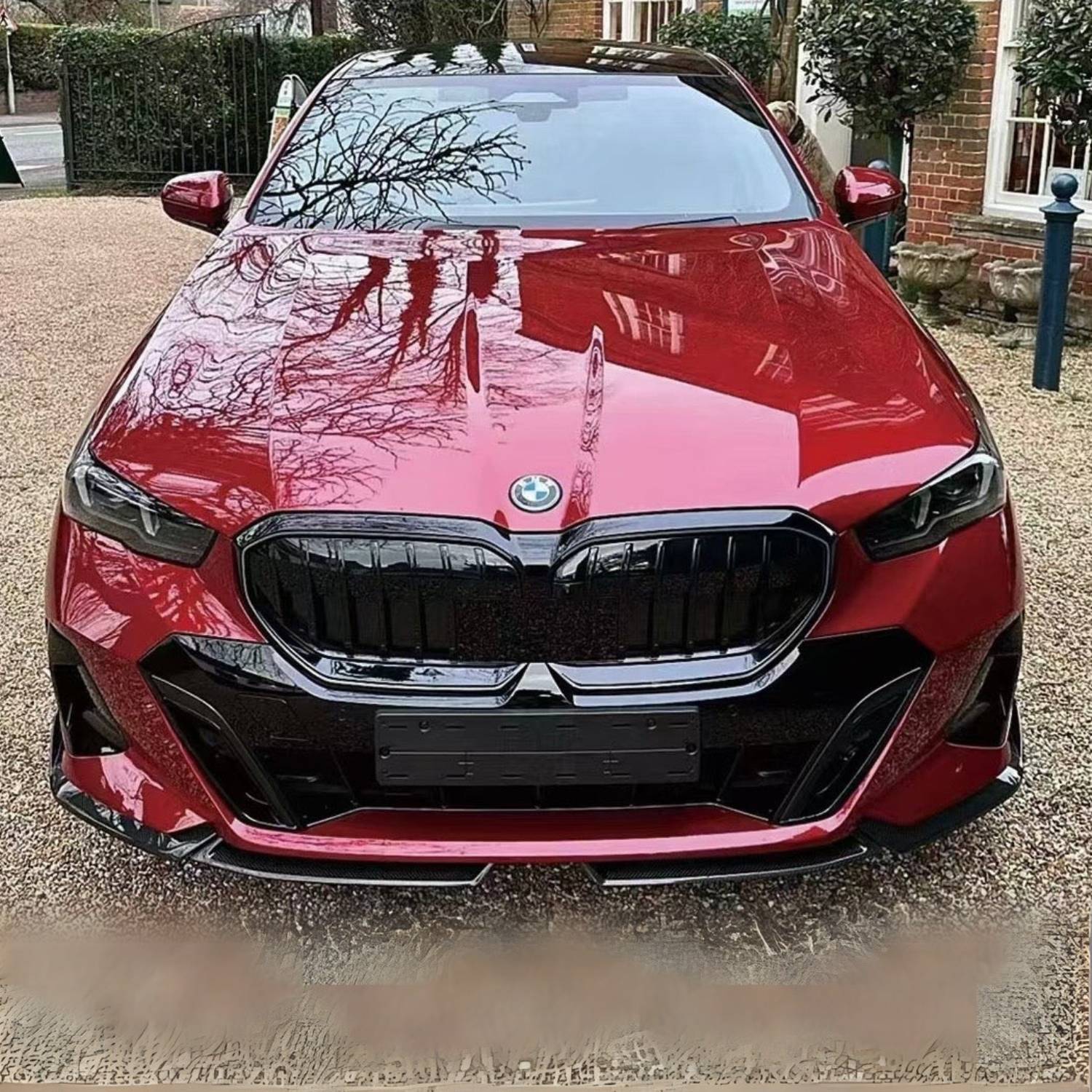 BMW 5 Series G60 G61 Gloss Black MP Style Front Lip Splitter (2024+)