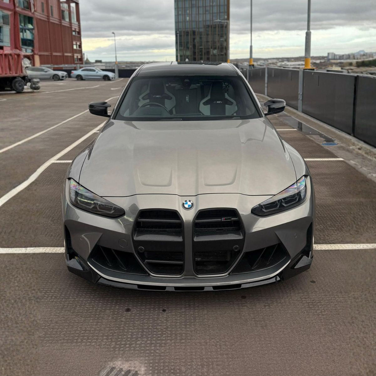 BMW M3 G80 G81 / M4 G82 G83 Gloss Black Abs Mp Style Front Lip Splitter (2021+)