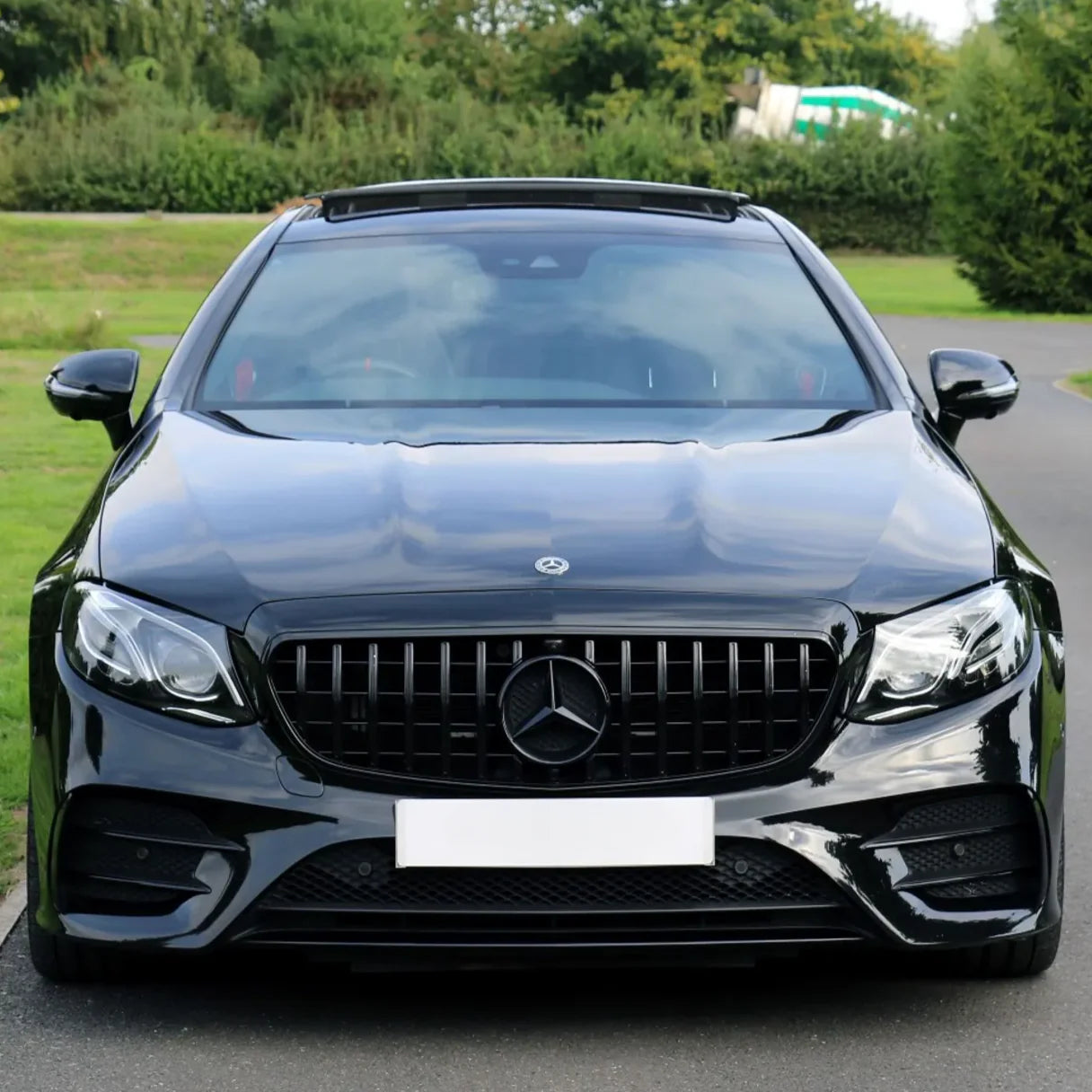 Mercedes E-Class W213 Gloss Black Chrome Panamericana GT Style Grill (2016-2020)