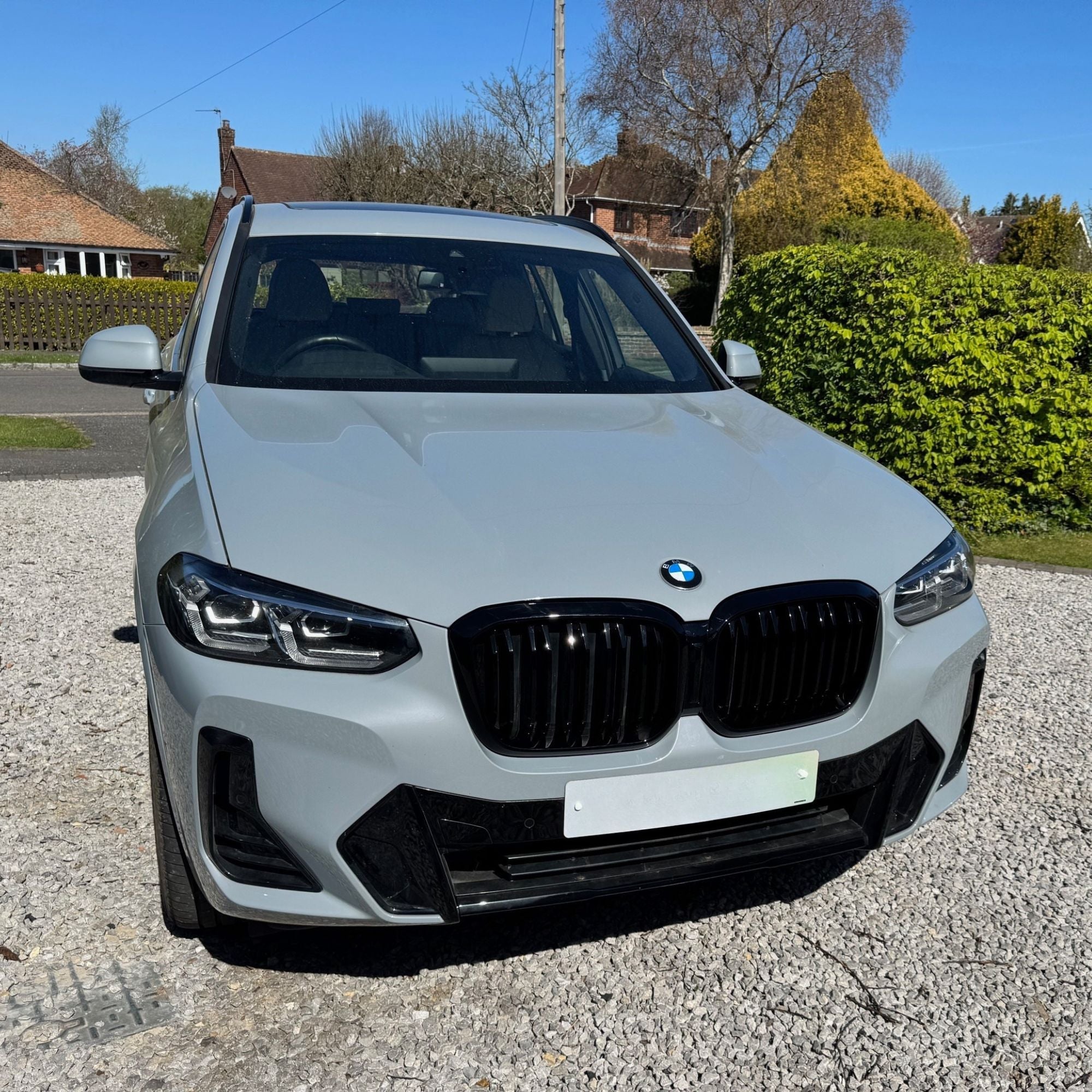 BMW X3 X4 G01 G02 & X3M X4M F97 F98 LCI Gloss Black Front Grills (2021+)