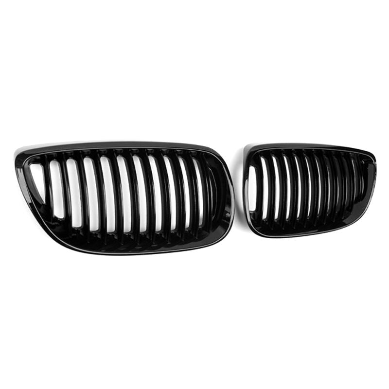 BMW 3 Series E92/E93 Pre-LCI Gloss Black Single Slat Front Grills (2006-2009)