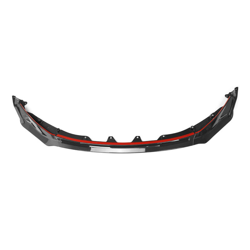 BMW M3 G80 G81 / M4 G82 G83 Pre-Preg Dry Carbon Fibre V Style Front Lip Splitter By OPTIC (2021+)