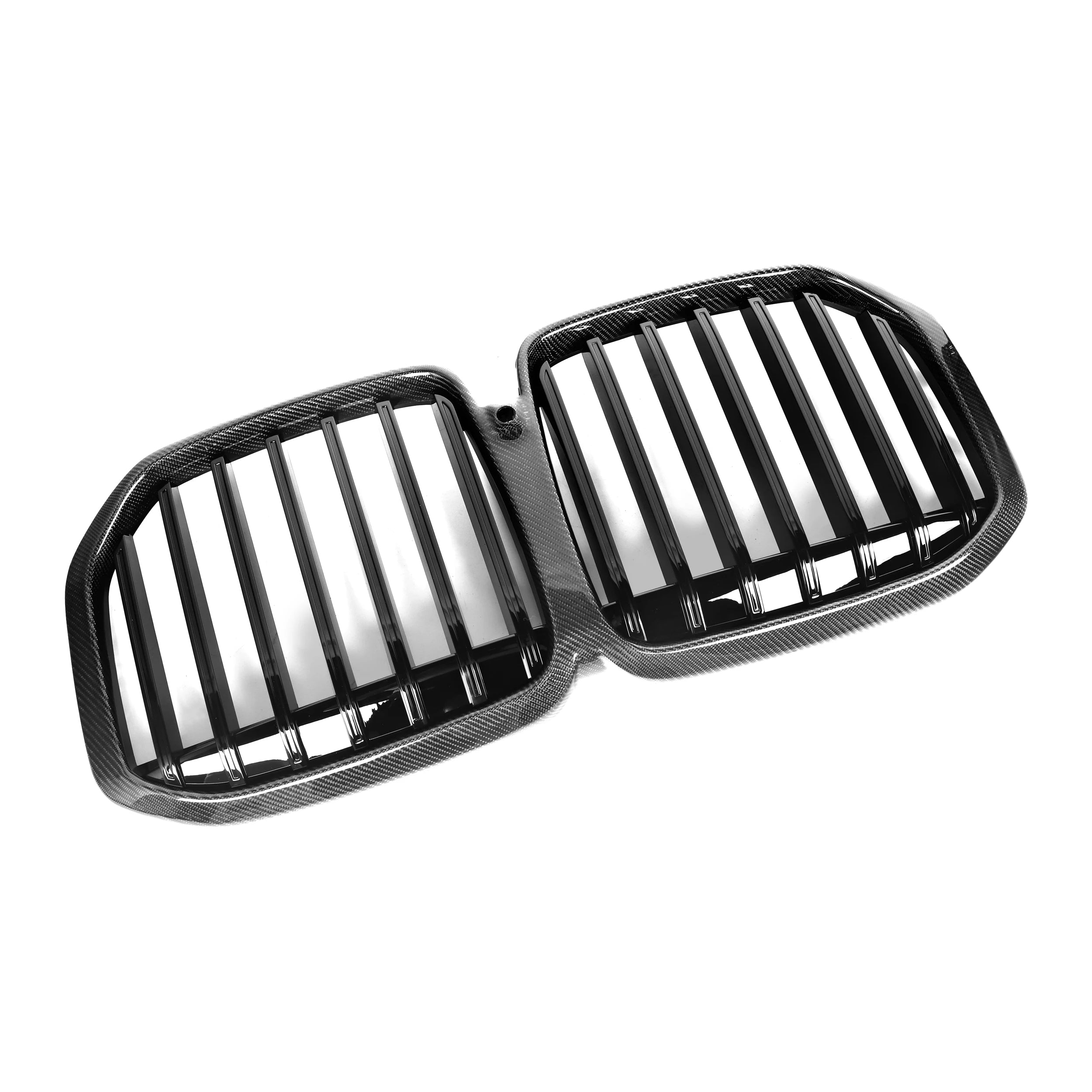 BMW X7 G07 LCI Carbon Fibre Single Slat Front Grills (2023+)
