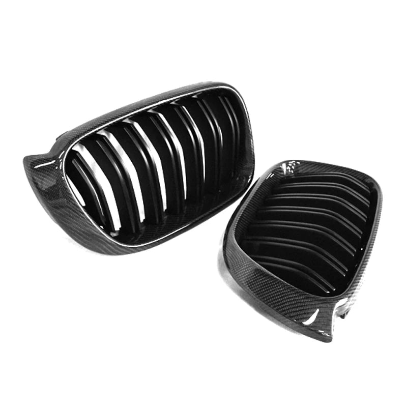BMW X3 X4 F25 F26 LCI Carbon Fibre Front Grills (2014-2018)