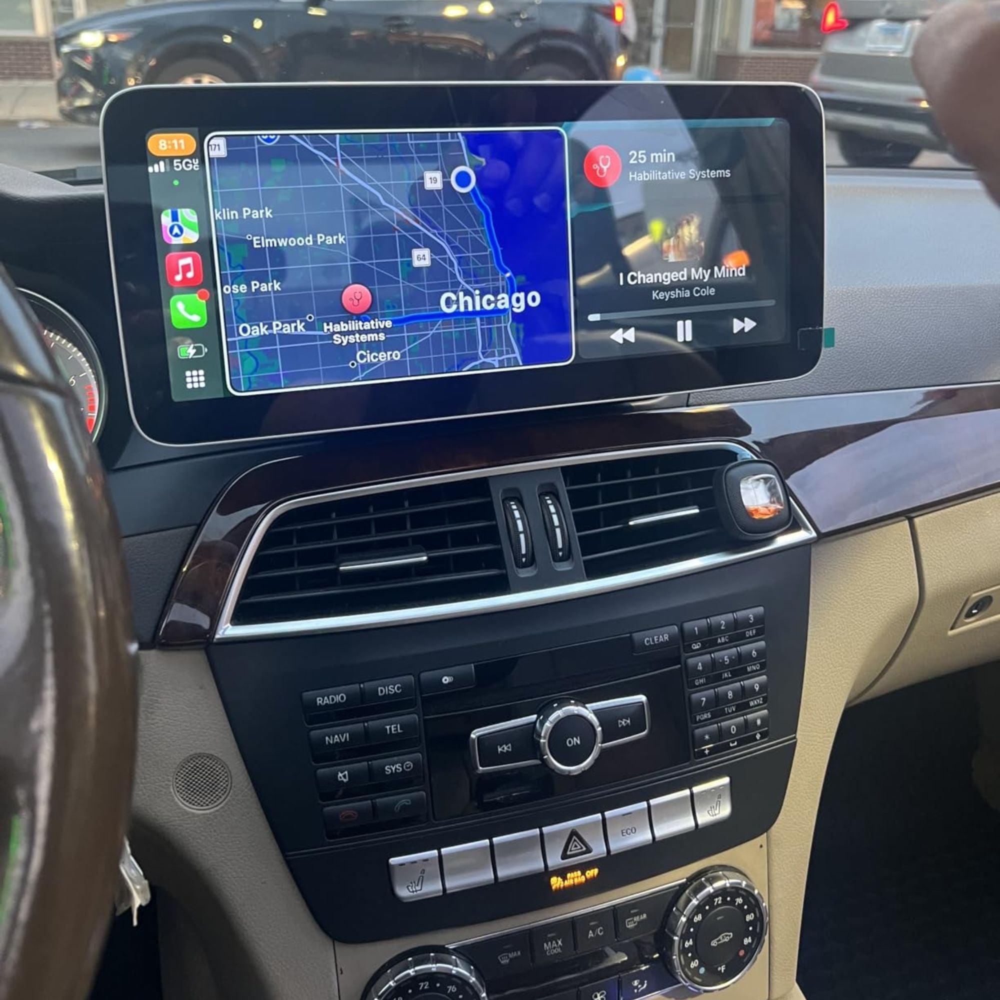 Mercedes C-Class W204 | 12.3" Apple CarPlay/Android Auto Touchscreen Display | (2011-2014)