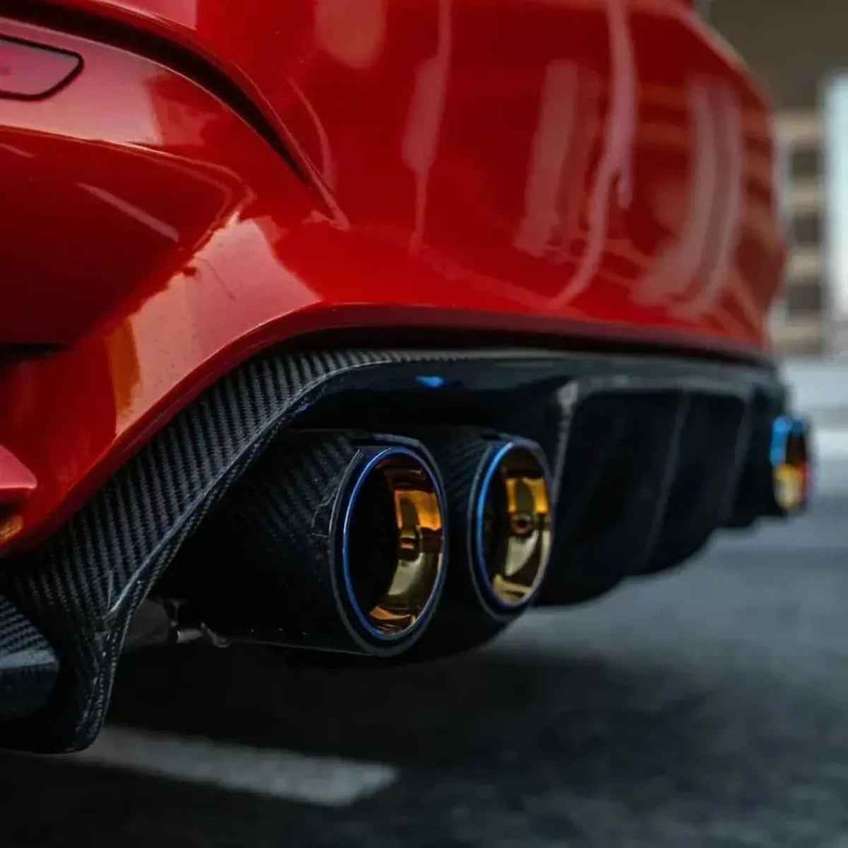 BMW 2 Series M235I/M240I (F22/F23) Straight Cut Carbon Exhaust Tips