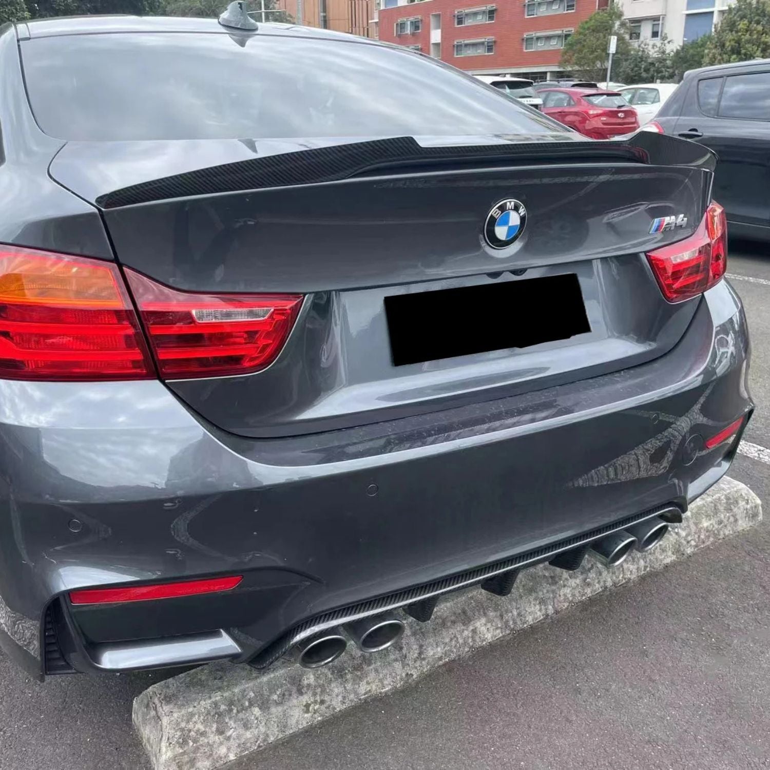 BMW M3 F80 / M4 F82 F83 Pre-Preg Dry Carbon Fibre Mp Style Rear Diffuser By OPTIC (2014-2019)