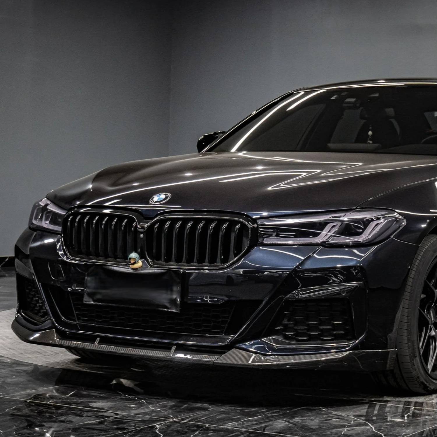 BMW 5 Series G30 LCI M-Sport Pre-Preg Dry Carbon Fibre Mp Style Front Lip Splitter By OPTIC (2021-2023)