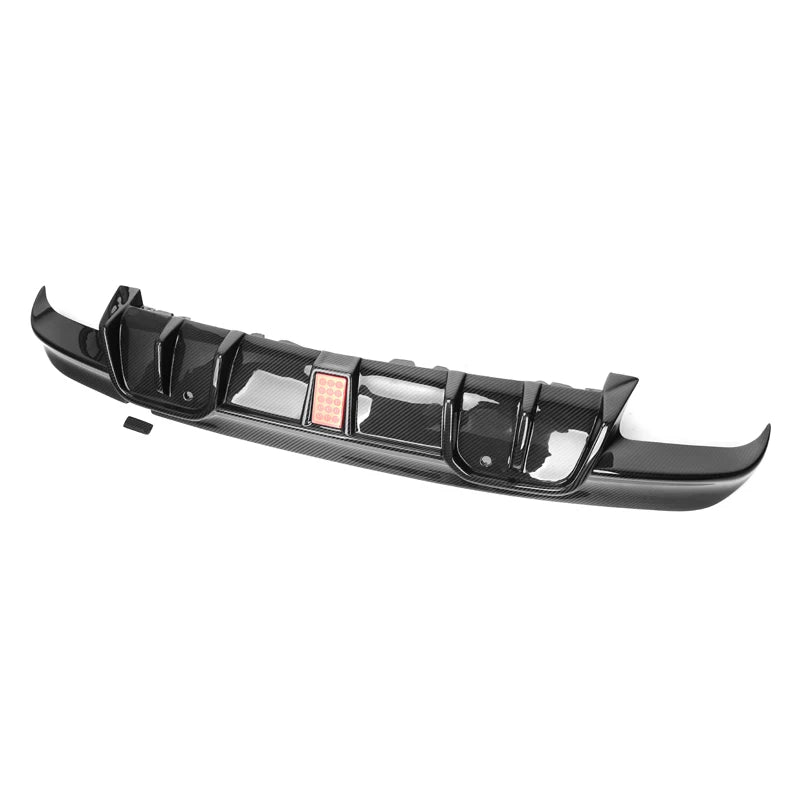 BMW X5M F95 X6M F96 Pre-Preg Dry Carbon Fibre LED Rear Diffuser By OPTIC (2019-2022)